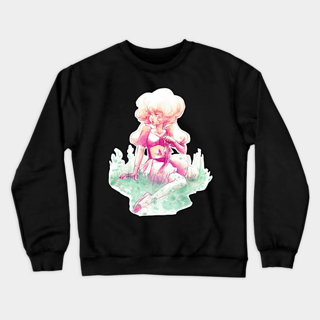 Pink Diamond Crewneck Sweatshirt by Schpog